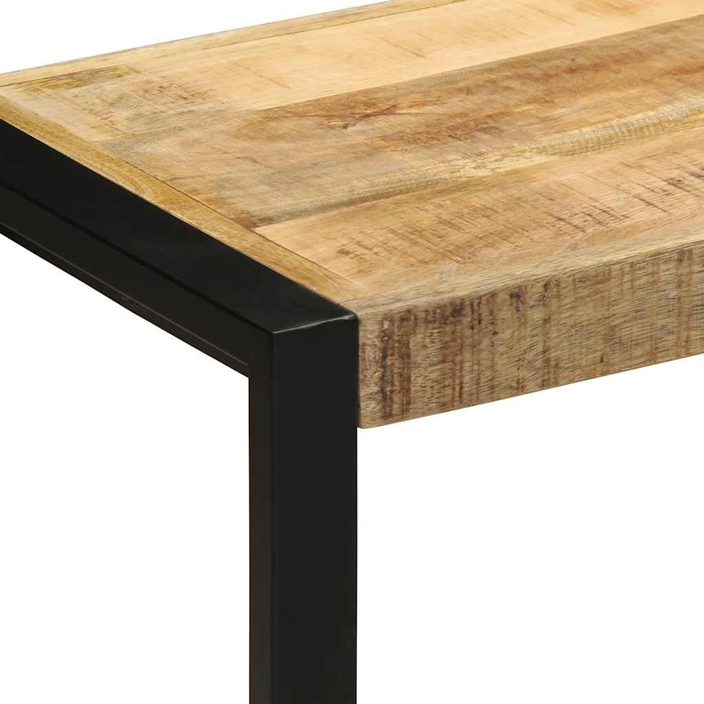 vidaXL Banco 60x35x45 cm Madera Maciza de Mango Rugoso, Banco de Pasillo, Banco de Pasillo, Banco de Zapatos, Asiento de Banco de Pasillo