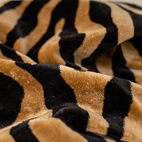 Yangest Zebra Velvet Lumbar Throw Pillow Cover Black And Gold Decorative Cushion Case 12X20 Inch Modern Pillowcase For Sofa Couch Bedroom Living Room Home Decor #TOP2