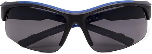 Vista 53 de Eyekepper TR90 Unbreakable Sports Bifocal Half Rimless Sunglasses Baseball Running Fishing Driving Golf Softball Hiking