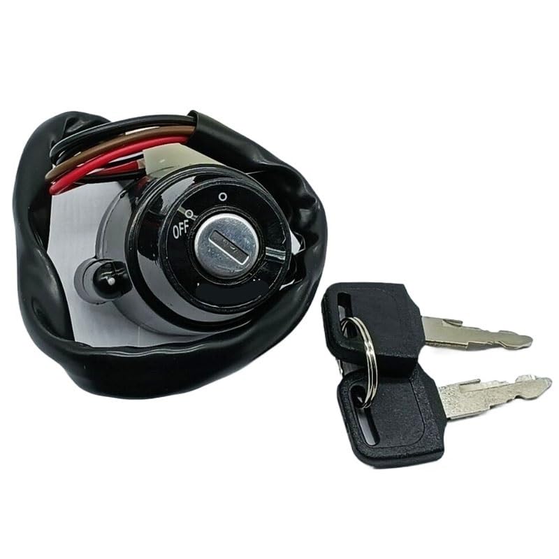 Compatible with Yamaha Ignition Switch Lock Key Replacement DT100, DT175, DT125, DT250, DT400, XT250 (1974-1983) - Aftermarket Part with 2 Master Keys