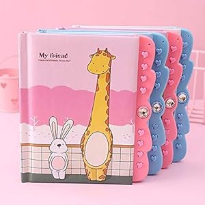 Baby Panda Birthday Party Return Gifts- Password Lock Diary for Kids (Pack of 6)