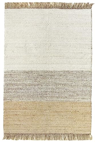 Hamid - Alfombra De Yute Nur, 100 Fibra De Yute Natural, Alfombra Suave, Tejida A Mano, Alfombra De Salón, Comedor, Dormitorio, Pasillos, Entrad Hamid - Alfombra De Yute Nur, 100 Fibra De Yute Natural, Alfombra Suave, Tejida A Mano, Alfombra De Salón, Comedor, Dormitorio, Pasillos, Entrad