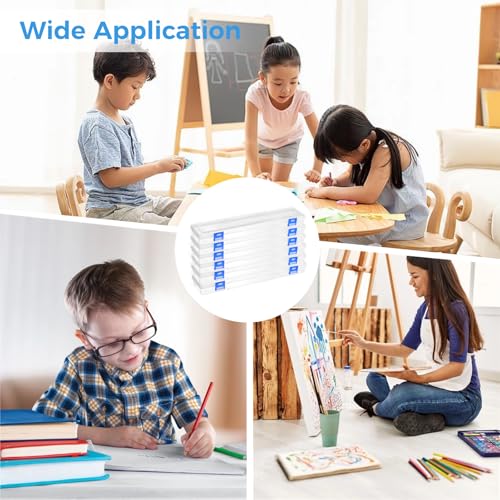Image of 12 Pack Large Capacity Plastic Pencil Box, 13 inch Long Paint Brushes Watercolor Pen Storage Container, Translucent Pen Drawing Tools Organizer with Buckle for Art Craft