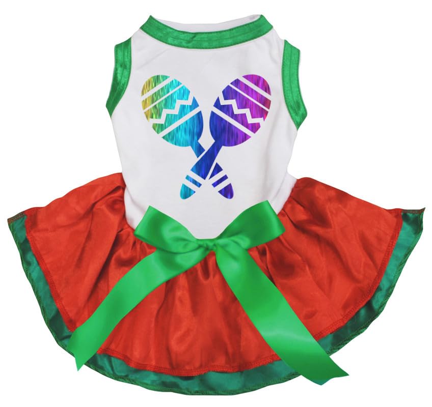 Robe pour chien confortable XS Rainbow Maracas vêtement anti-frottement