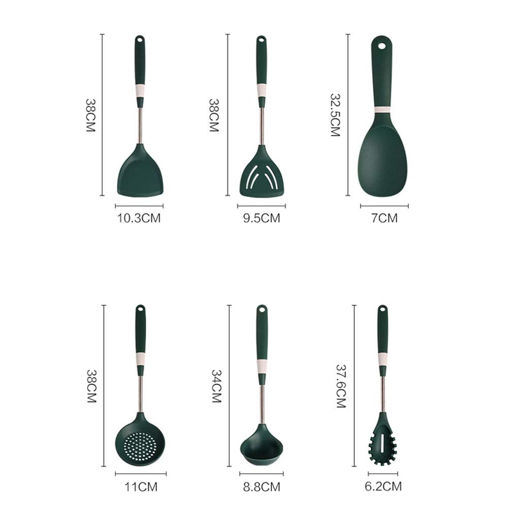 Silikon-Küchengeschirr im nordischen Stil, Silikon-Schaufel, Löffel, Schaufel, Pulverkralle, Küchenwerkzeug-Set, Pfannenwender-Set, Silikon-Utensilien-Set