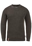 Indicode Rockford Herren Winter Pullover Strickpullover Grobstrick Pullover mit Rundhals-Ausschnitt, Größe:XXL, Farbe:Dark Brown (020)