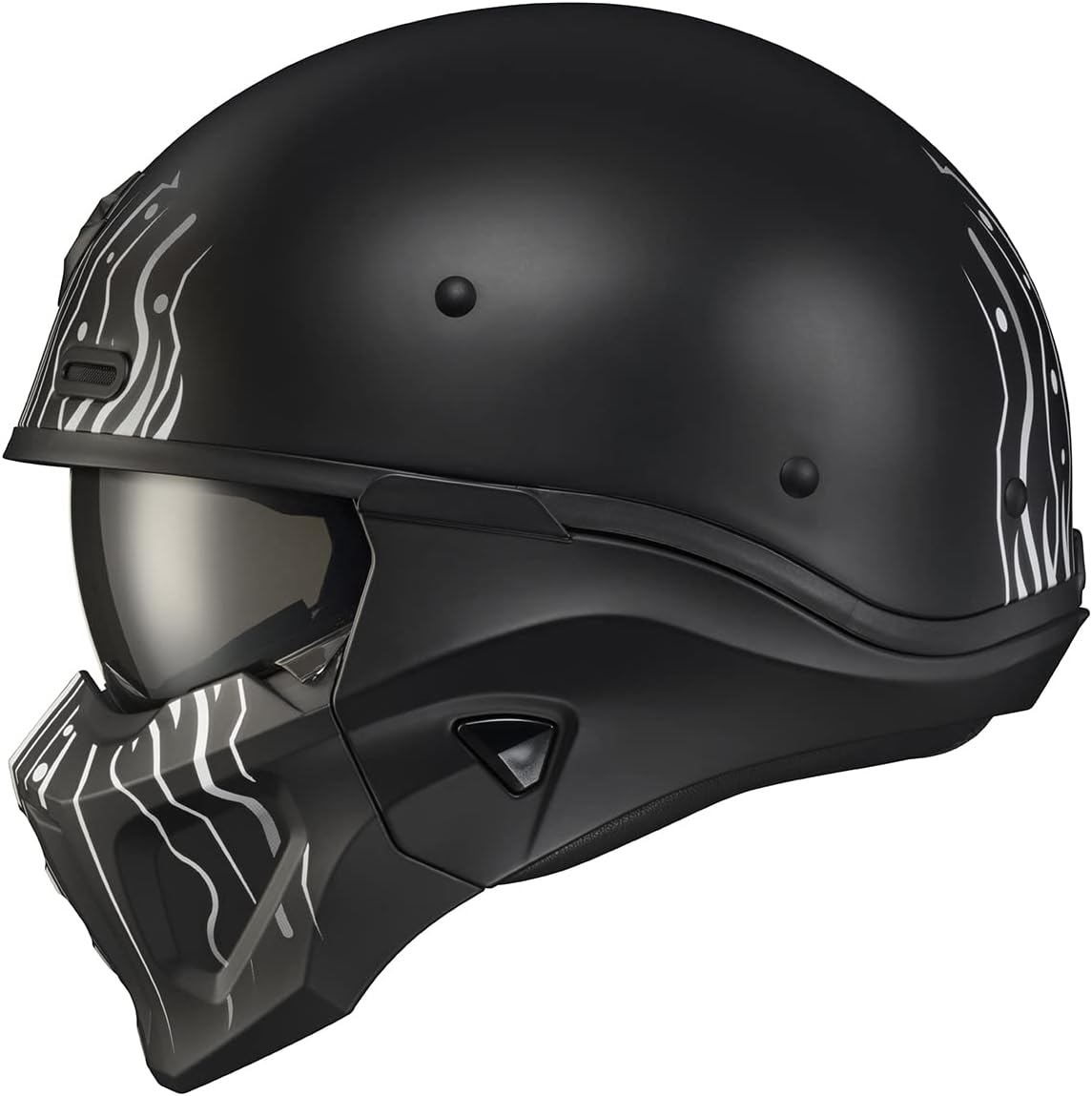 ScorpionEXO Covert X Open Face Half Shell 3/4 Mode Motorcycle Helmet Comm Ready Speaker Pockets DOT