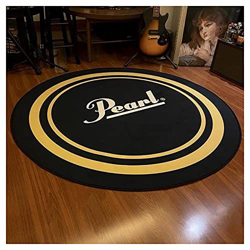 OVBBESS Tapis De Batterie Rond pour Kits De Batterie électronique Grosse Caisse Caisse Claire Et Autres Jeux De Carpettes Tapis Antidérapants,80/100/120/160/180/200CM