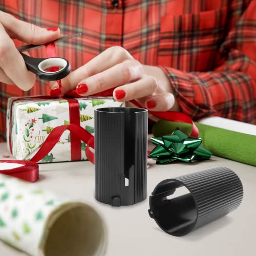 Replaceable Wrapping Paper Cutter(2 Rollers & 4 Blades) Christmas Gift Wrap Roll Cutter Tool, Little Sliding Cutter Tube, Rolled Cutting Device For Halloween, Birthday, Holiday,Crafting Wrapping Paper #TOP6