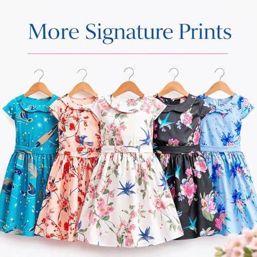 Image of Miss Lavish London Baby Girl Casual Dress Audrey Hepburn Style Kids Summer Party Sleeveless Dresses in Floral White, Size 3-4