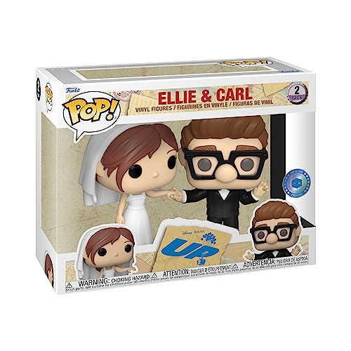 Funko POP! Disney: Up - 2 Paquete Wedding Carl & Ellie - Exclusivo De Amazon - Figuras Miniaturas Coleccionables Para Exhibición - Idea De Regalo - Mercancía Oficial - Juguetes Para Niños Y Adultos