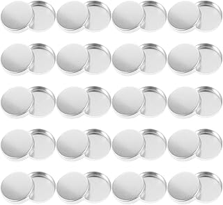 VOSAREA 30 bandejas redondas vacías de metal ...