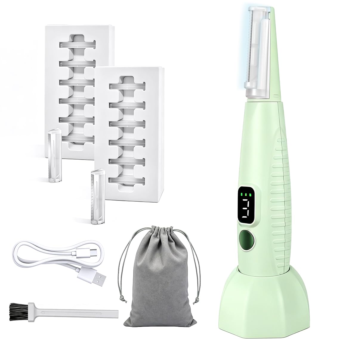 Sonic Rechargeable Dermaplaning Tool with LED Light and 3 Speeds