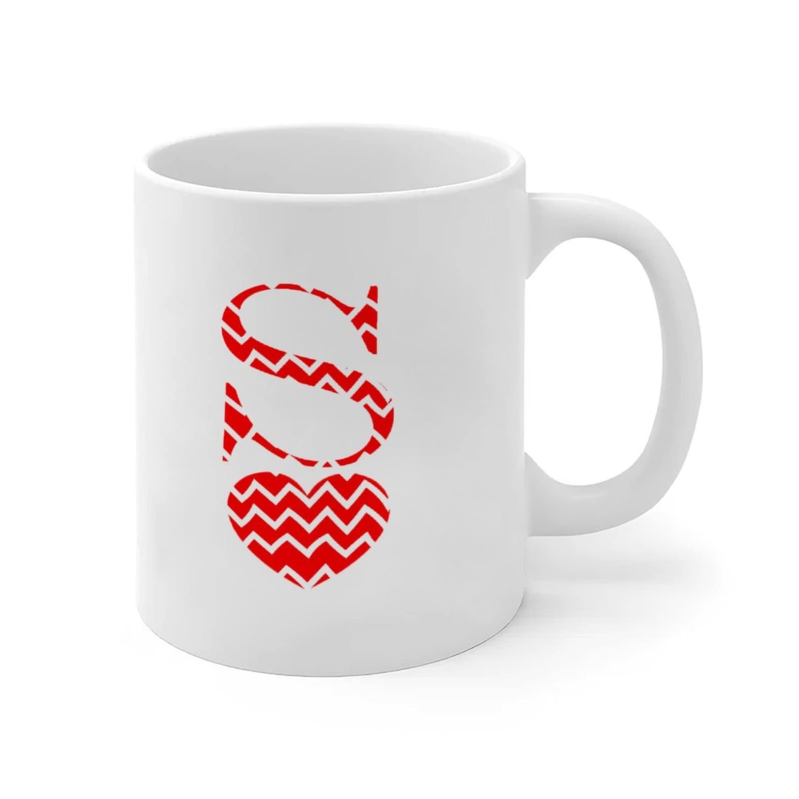 Tazza Heartfelt Gesture Day Love Heart Letter S Tazza con Scritta Mamma 2