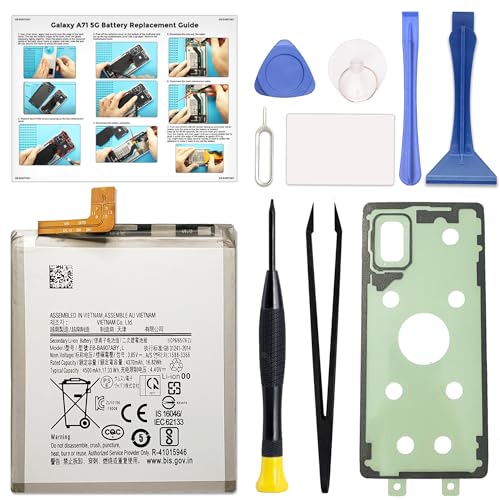 Image of GREEN FUSION New Upgraded EB-BA907ABY Battery for Galaxy A71 5G (Not for A71 4G) Cellphone Internal Replacement Battery, with Instruction, Toolkit
