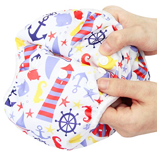Image of Langsprit 3 Pack Swim Diaper for Baby & Toddle,Reuseable Washable Diaper Swim for Swimming Lesson & Baby Shower Gifts