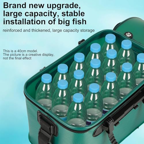 Seau pliable pour poissons conteneur imperméable sangle camping plage - 8