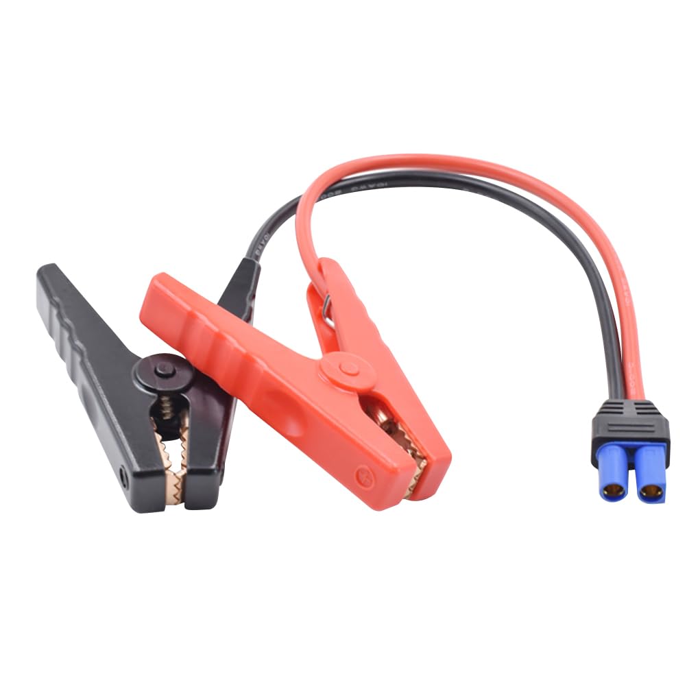 Car Emergency Start Power Cable Clamp with D-O Socket Insulated Anti-Reverse Jump Starter Clip for Vehicle Battery and Solar Panel Use