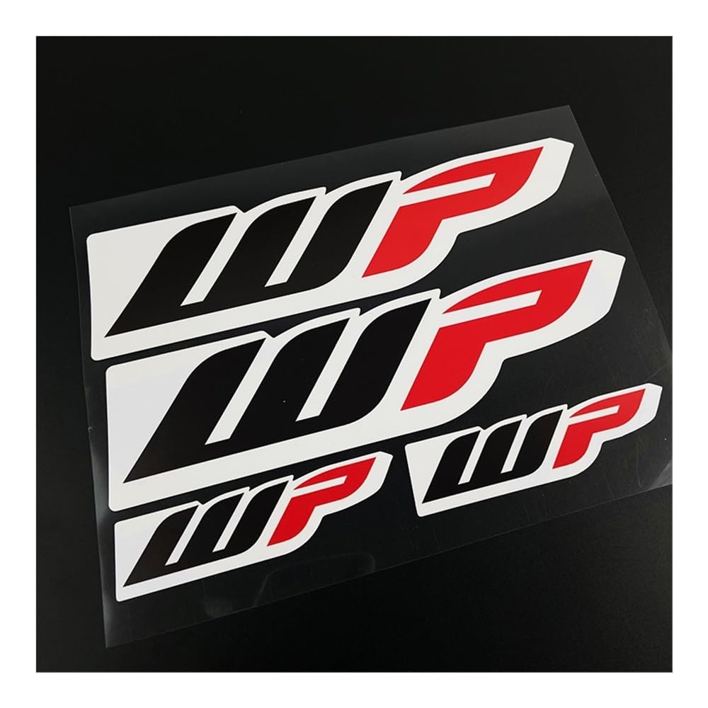 Fuel Cover Sticker 1SET Motorcycle Stickers Motocross Front Forks Wp for Shock Absorbers Cool Suspension Vinyl Decals Decoration