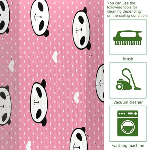 Alfombrillas de cocina antideslizantes para evitar resbalones y manchas juego de 2 pandas 5