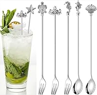 Homestia 6-Piece Dinner Forks and Spoons Silverware Set, Food Grade Stainless Steel 7'' Flatware Cutlery Set for Home, Kitchen and Restaurant, Mirror Polished Eating Utensils Set