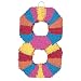 Unique Number 8 Pinata, Assorted Colors