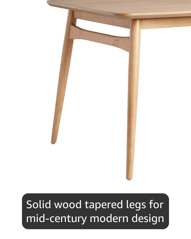 Amazon.com - Walker Edison Mid-Century Modern Solid Wood Tapered