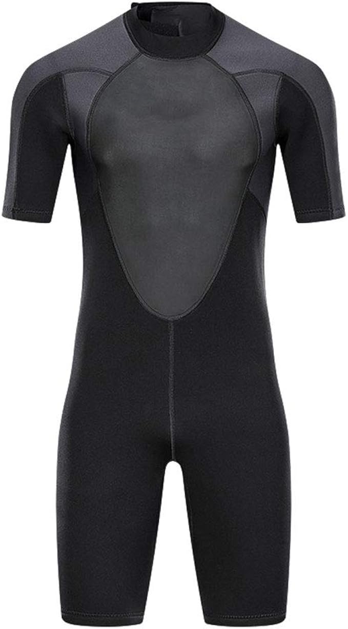 YZT QUEEN Men's Wetsuit, 3mm Summer Wetsuit Shorty, Adult ShortSleeved