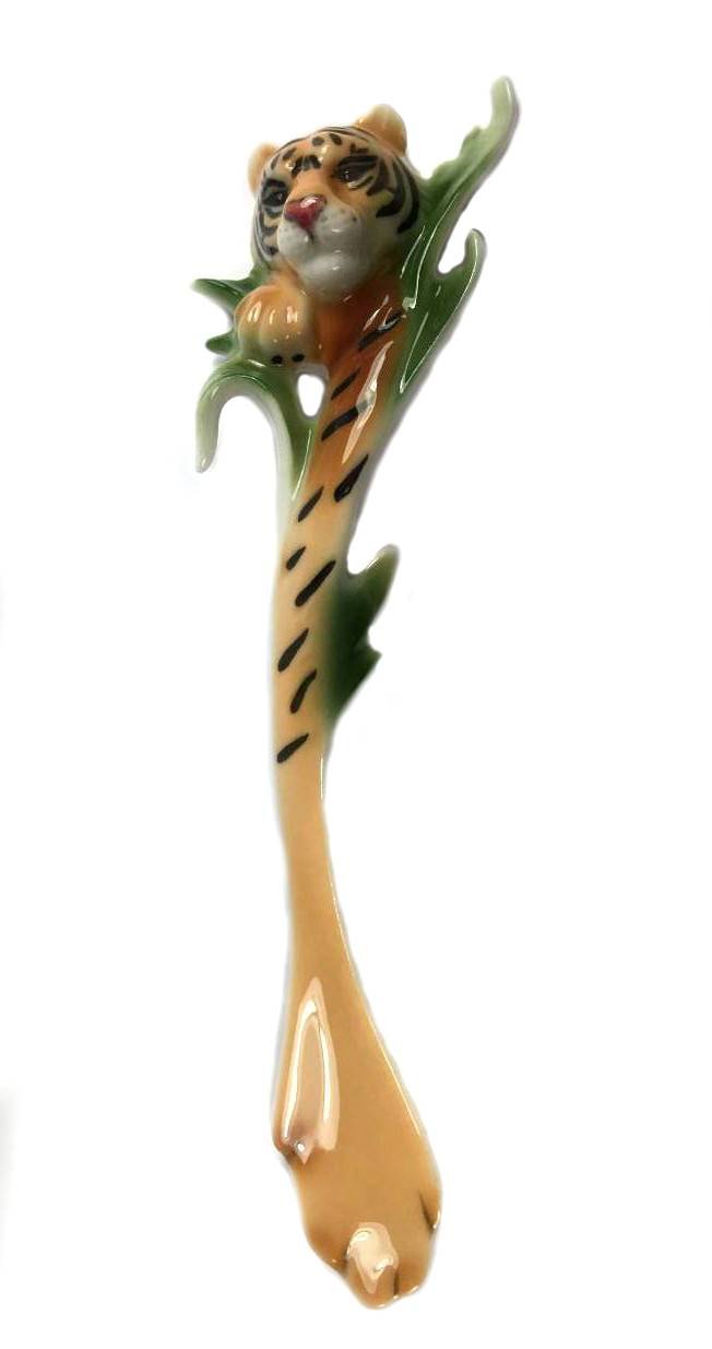 Franz Collection Sculptured Porcelain Tiger Spoon