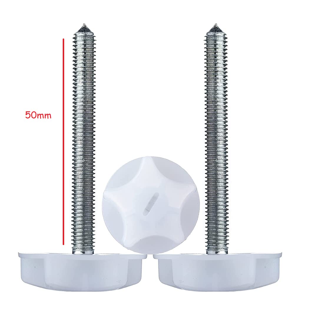 Just Accessories M8 HEADBOARD BOLTS SCREWS WITH FITTED WASHERS FIXINGS FOR DIVAN BED Ottoman 50mm/90mm (2, M8 X 50mm) - Image 3