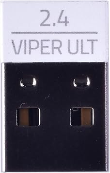 BestParts White USB Dongle Receiver Compatible with Razer Viper Ultimate | USB Dongle Signal Mouse Receiver Adapter Compatible with Razer Viper Ultimate Gaming Mouse White