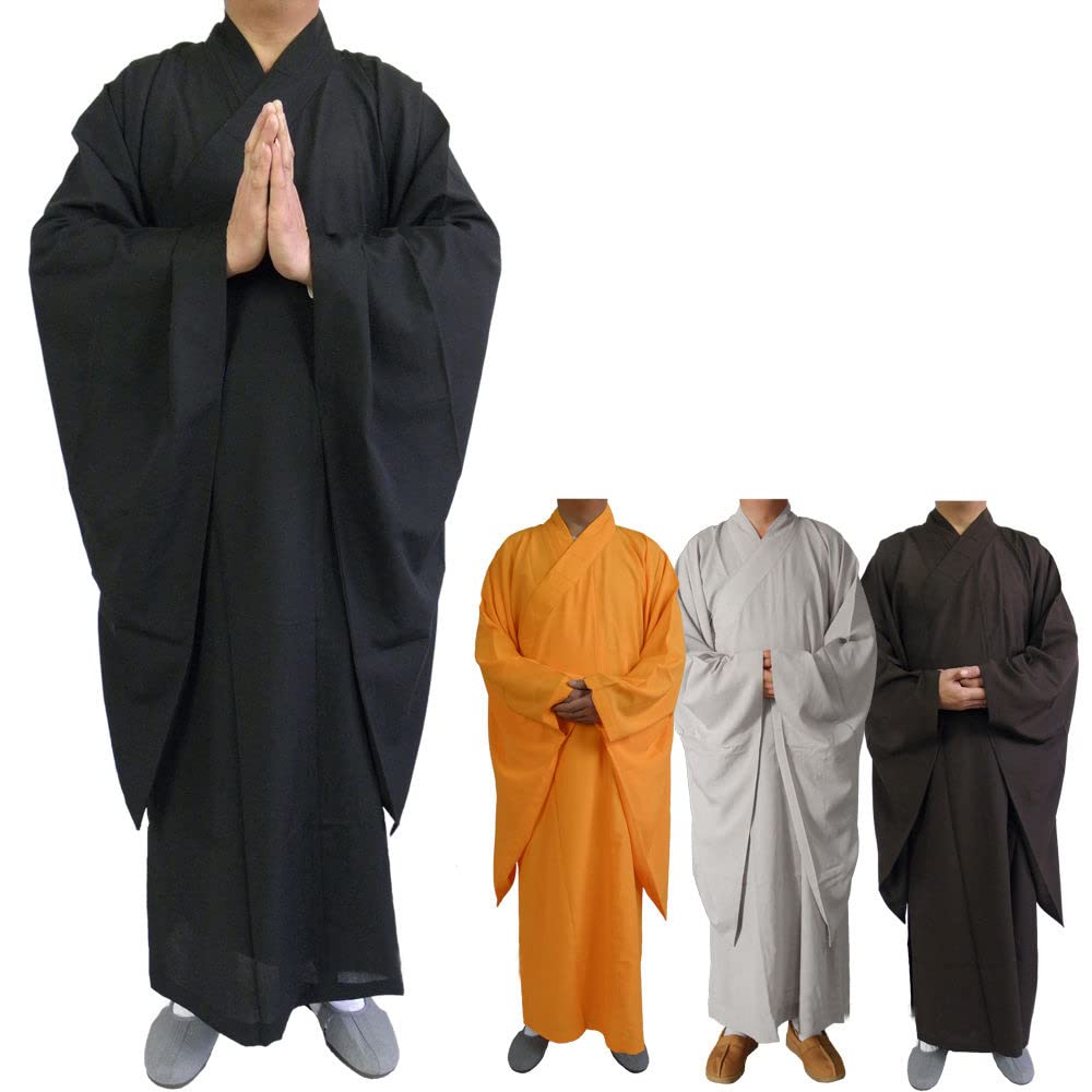 Suknia Sztuki walki Odzież Kung Fu， Szata mnicha buddyjskiego Shaolin, szata Haiqing, strój Kung Fu, męskie stroje, szaty mnicha buddyjskiego, odzież