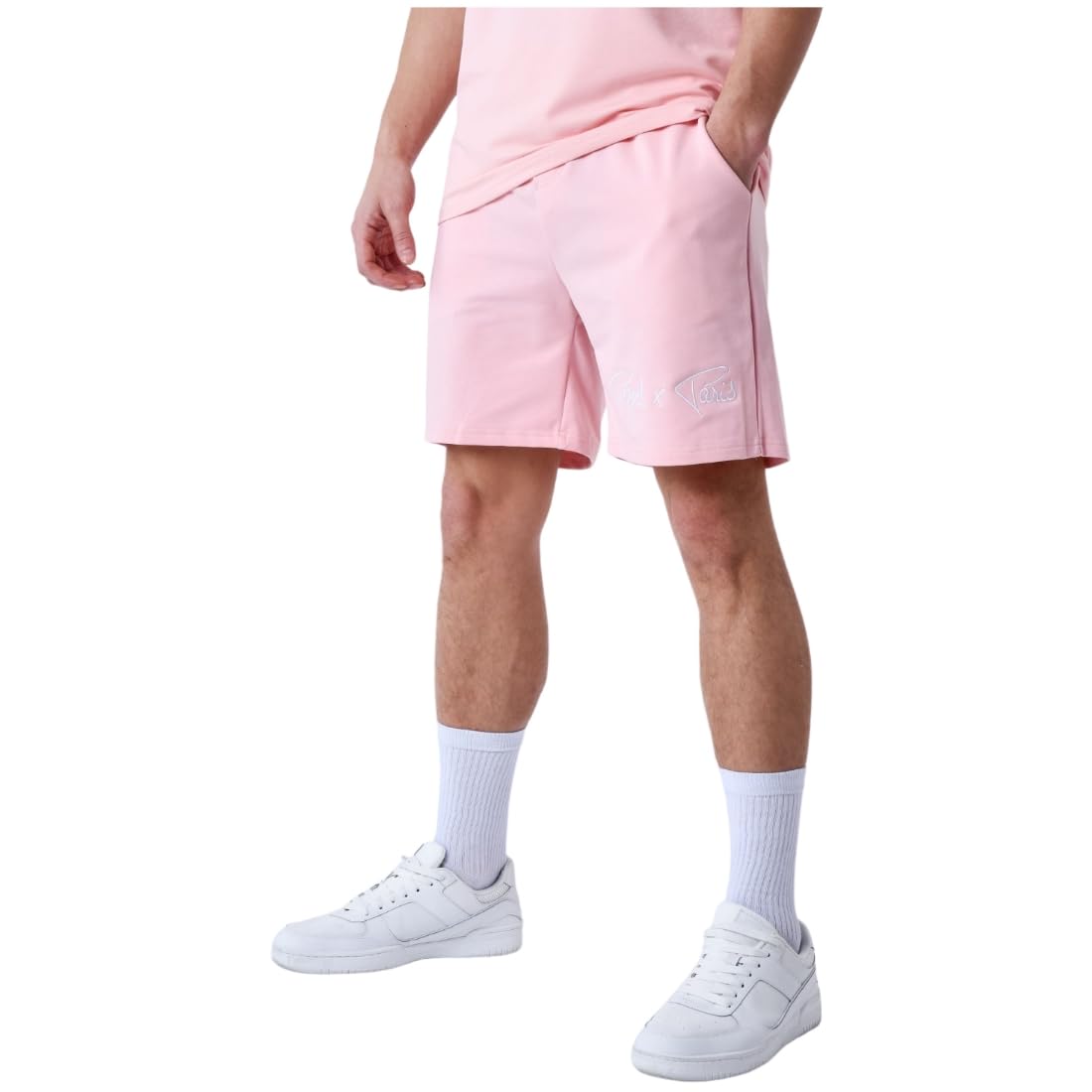 PROJECT X PARIS, Szorty bermudy, męski, rozmiar M, kolor różowy, 65% Cotton,30% Polyester,5% Spandex