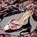 DREAM PAIRS Kitten Heel Low Heel for Women Closed Pointed Toe Pumps Wedding Party Sexy Dress Shoes Lowpointed,Size 8,Floral,LOWPOINTED