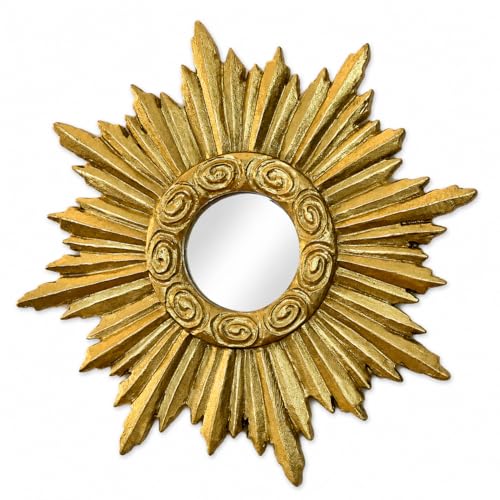 Générique Petit Miroir Soleil, Patine Antique, Belle Fabrication, Dimensions14,5 cm Collection Miro… – Vignette