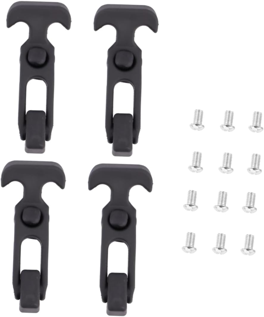 4pcs Flexible T-handle Hasp Draw Latch Rubber Toolbox Buckle for Automotive Coolers and Equipment Shock Absorbing Vibration Resistant Easy to Operate