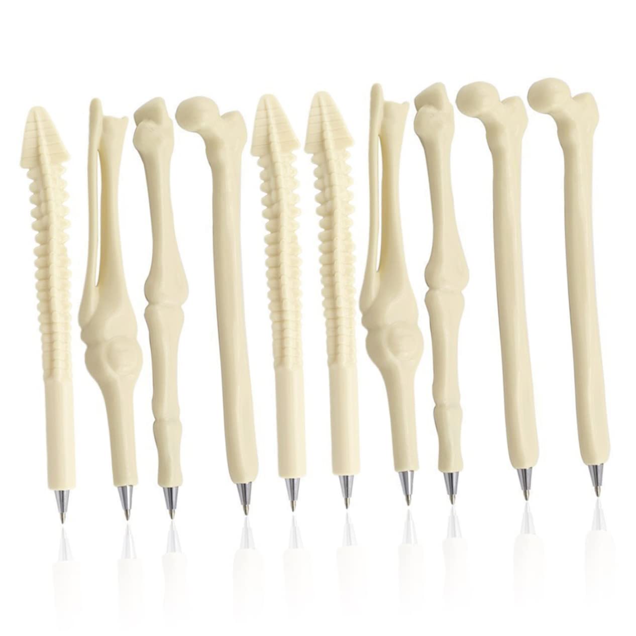 Lurrose 60 Piezas Bolígrafo De Hueso Creativo Doctor Doctores Diseño De Hueso Bolígrafos Papelería De Campo Médico Bolígrafos Morados Útiles Escolares Para Tinta De Calavera
