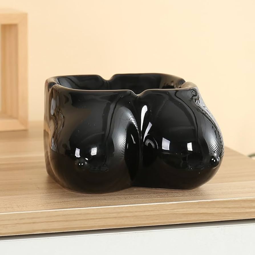 Amazon.co.jp: おっぱい灰皿 乳房灰皿 小物入れ 卓上飾り 面白い灰皿