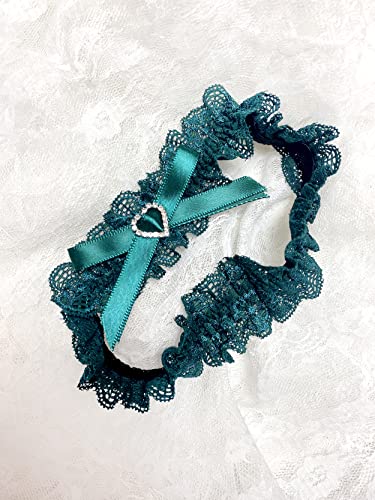 Image of Blue Garters for Bride Wedding Garter Set for Bride Bridal Garter Leg Thigh Blue