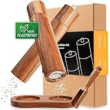 ✔️ FREUDE VERSCHENKEN: Mach‘ deinen Liebsten eine Freude! Das manuelle Salz und Pfeffermühlen-Set wird in einer hochwertigen Verpackung geliefert und eignet sich wunderbar als Geschenk.