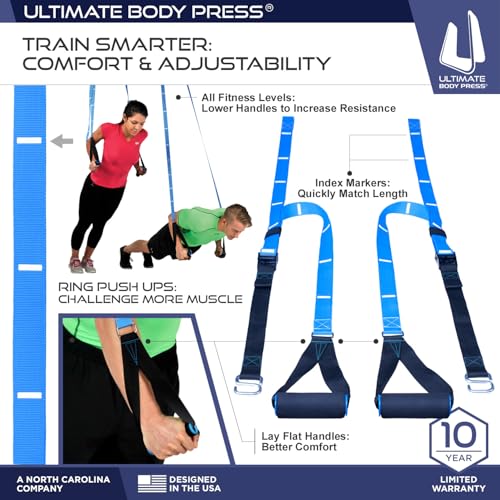 XL Doorway Pull Up Bar and Strap System by Ultimate Body Press - Image 3