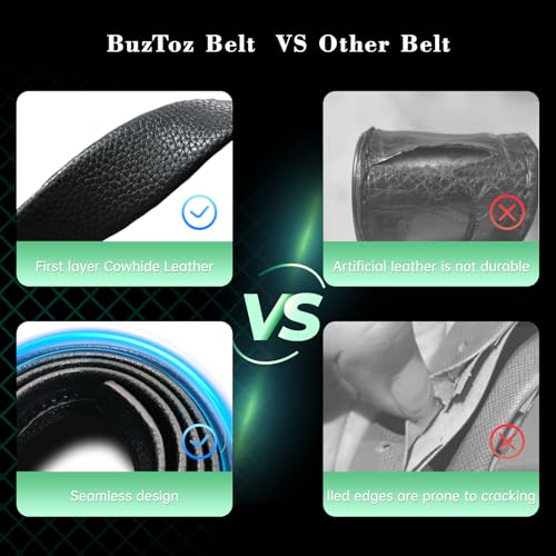 Men's Belt,Leather Ratchet Dress Belts with Sliding Adjustable Belts Dress Casual Jeans Comfort Trim to Fit4