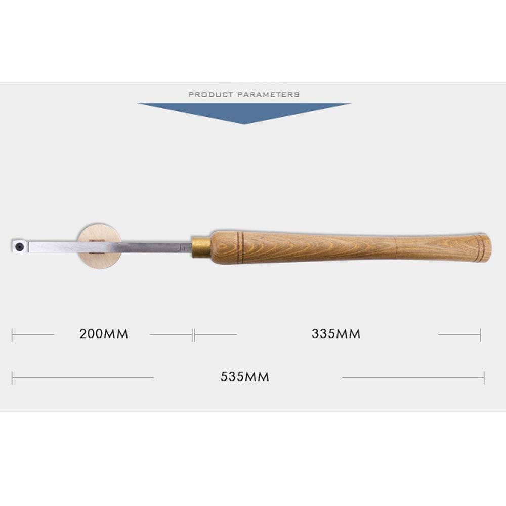 Scalpello per Tornio, Utensile per Tornitura Quadrato per Legno, Scalpello per Tornio con Punta con Inserto in Carburo Quadrato a Bordo Dritto da 14 Mm per Hobbisti Del Legno, Fai da Te, Fale