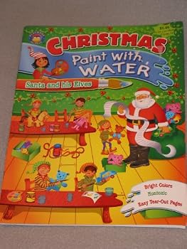 Paperback Santa and His Elves (Paint with water) Book