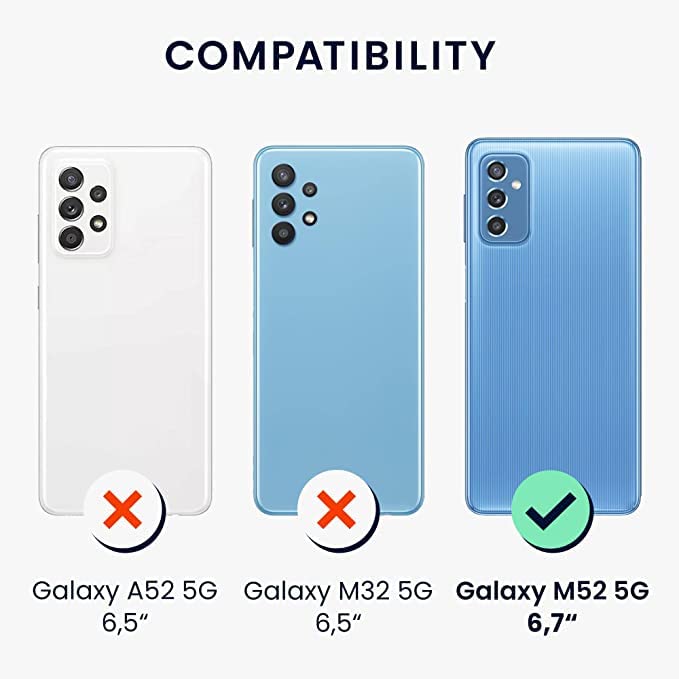 Image of DIZORO Liquid Silicone Case with Microfiber Cushioning Compatible for Samsung M52 5G Shockproof Slim Back Cover, Gel Rubber Full Body Protection (Forest Green)