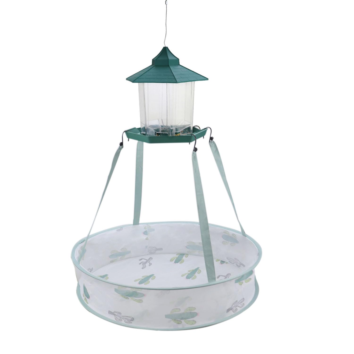 2 Pack Seed Hoops for Bird Feeders Bird Seed Catcher Tray Platform Feeder Hanging Tray Backyard Garden 19’’