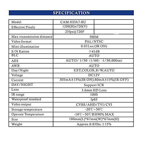 Night Watch Security 1 Pack Analog Hd 720P Wired Bullet Camera (Black, Camera Only, Compatible With Night Owl Dvrs Certified) #TOP2