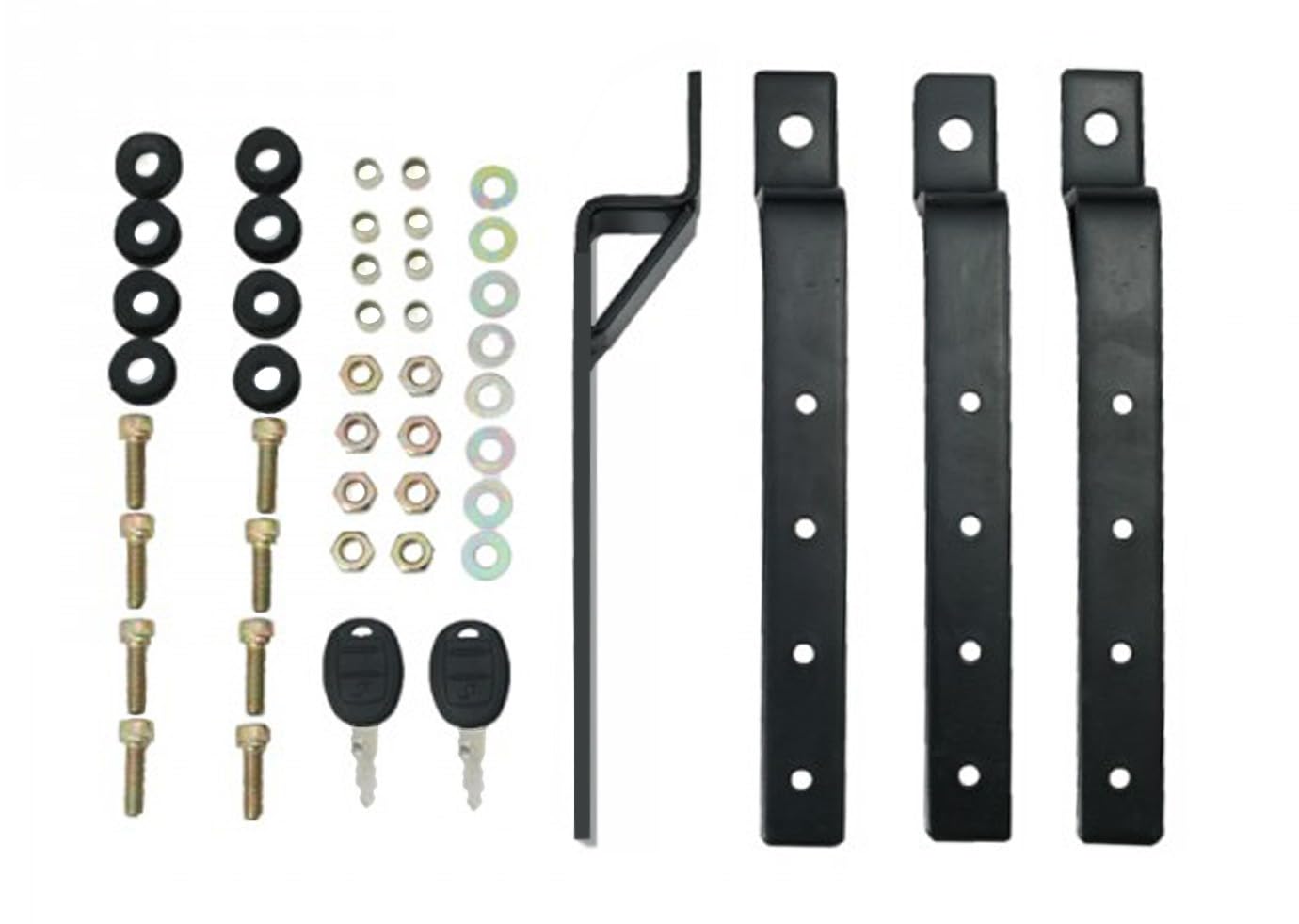 SPAAN Coppia Borse laterali rigide in abs nero lucido per moto custom 21 litri l'una