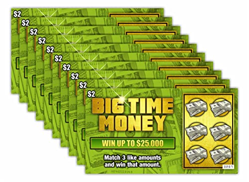 Larkmo Prank Gag Joke Lottery Tickets Big Time Money 10 Total Tickets, All Same Design, These...