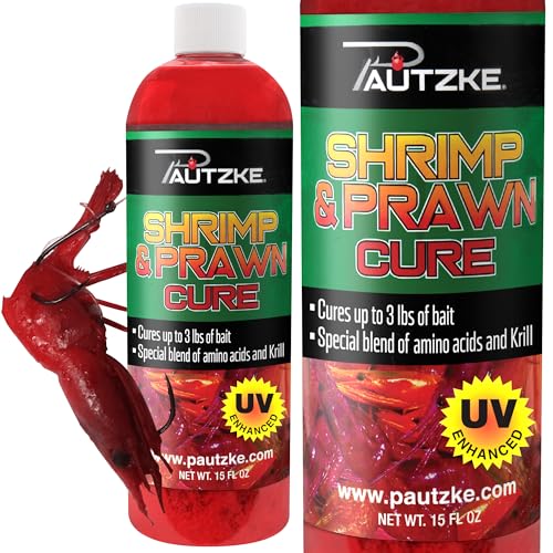 Pautzke Shrimp and Prawn Cure - Professional Grade Bait Treatment with Premium Amino Acids & Krill Formula, Preserves & Enhances Natural Scent, Cures Up to 3 lbs of Fresh Bait - Orange